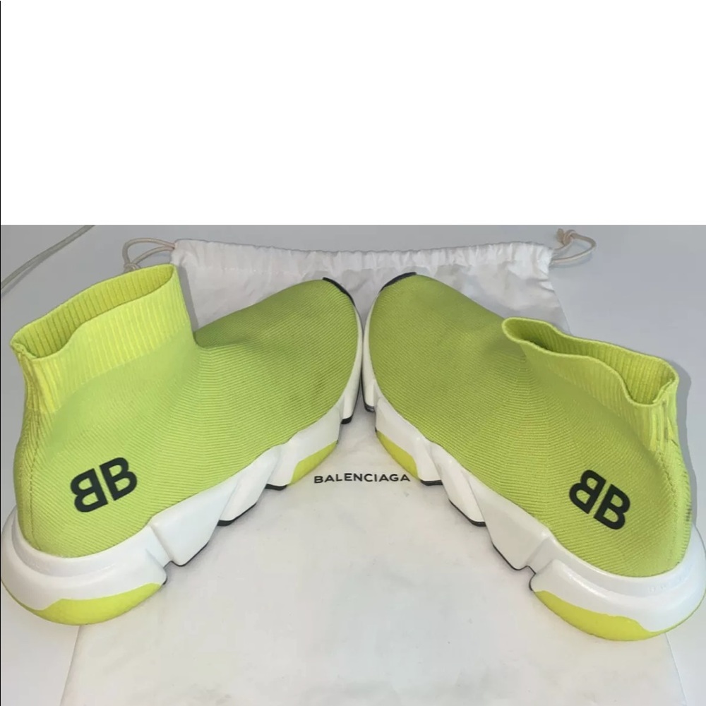 BALENCIAGA Speed Trainer Women’s Neon SZ 7.5 US (EU 38) - Picture 3 of 6